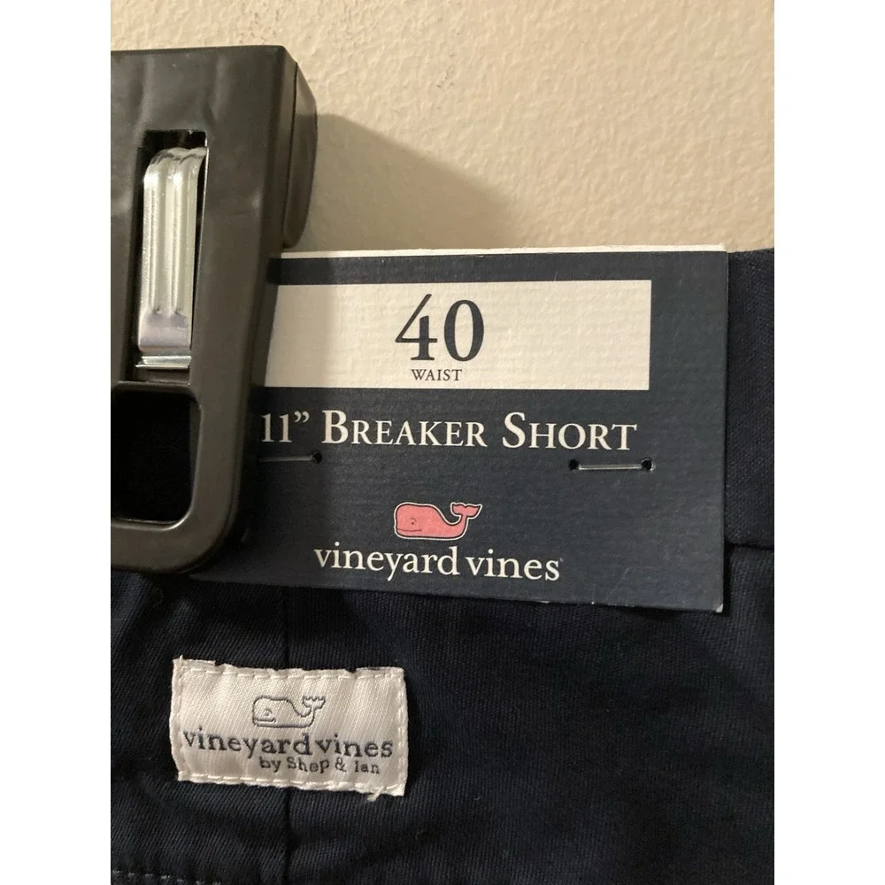Vineyard‎ Vines Breaker Shorts Size 40x11 Navy Blue Preppy Casual Golf NWT
